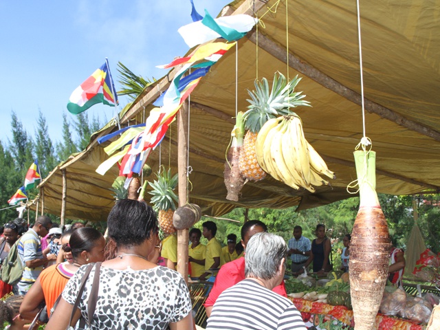 Tropical fruits, vegetables and flowers galore on Seychelles island of Praslin surpasses expectations