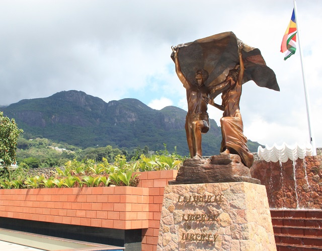 New Liberty monument marks celebrations of 38 years of Seychelles Independence