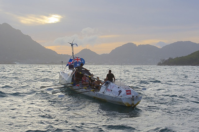 Rowing expedition to Indian Ocean - Two world records broken upon landing in Seychelles