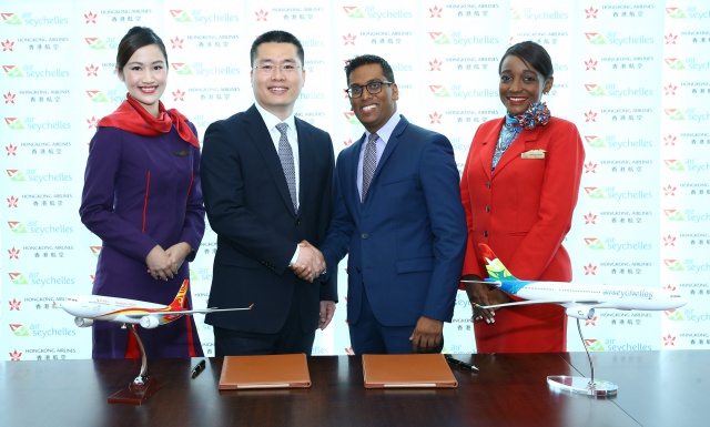 Air Seychelles signe un accord de partage de code avec « Hong Kong Airlines »