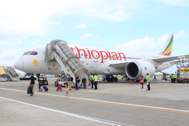 A unique experience: Ethiopian Airlines brings B787 Dreamliner to Seychelles