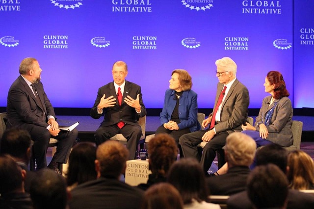 Le Président des Seychelles invite les autres pays du monde à collaborer dans la lutte contre les effets du changement climatique sur les océans lors de la Clinton Global Initiative 2015