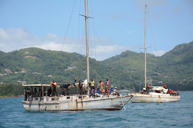 Fishing vessels from Madagascar intercepted in Seychelles waters investigated for suspected illegal sea cucumber fishing