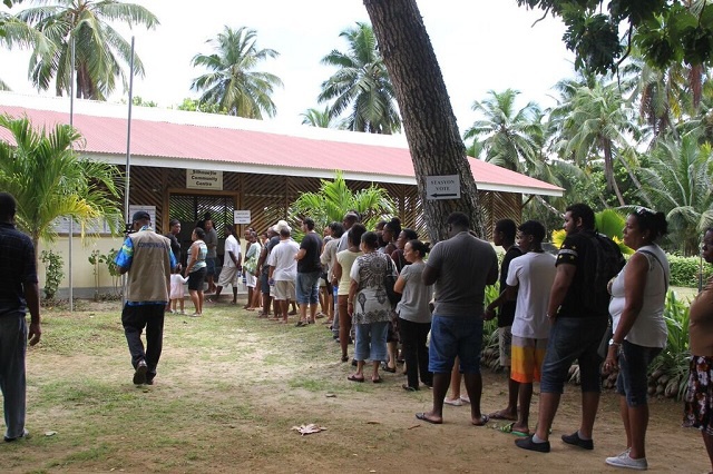 Seychelles Presidential Elections 2015: voters head to the polls on first day of voting at special stations on Mahé, Praslin, Silhouette and the outer islands