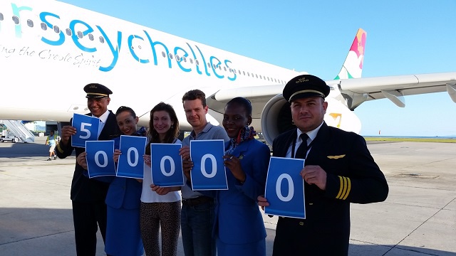 Seychelles national airline celebrates half-a-million milestone