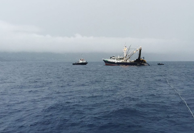 Grounded fishing vessel is afloat in Seychelles