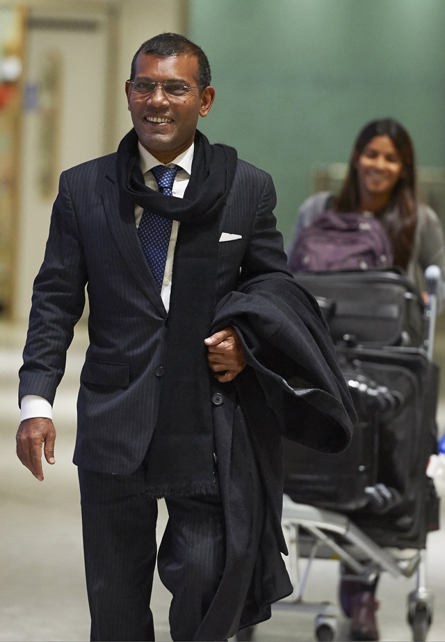 Maldives ex-president says granted UK refugee status