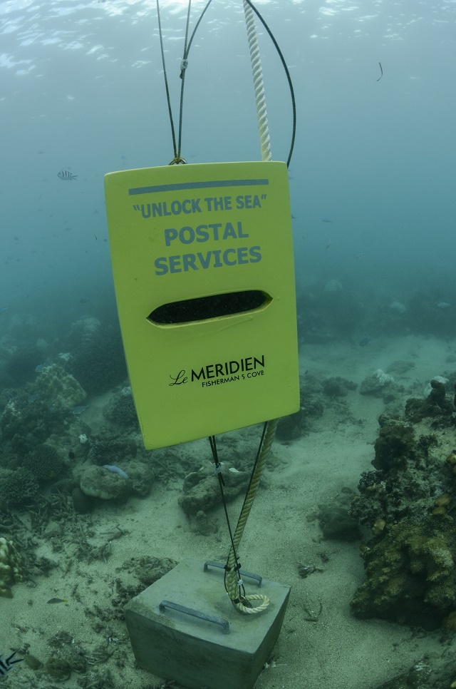 Snorkel and send: New underwater mailbox opens in Seychelles