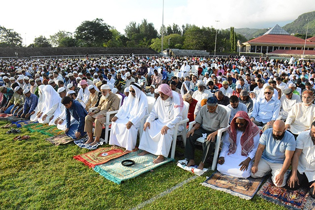 « La paix, une grande bénédiction » message adressé aux musulmans des Seychelles lors des célébrations de l’Aïd.