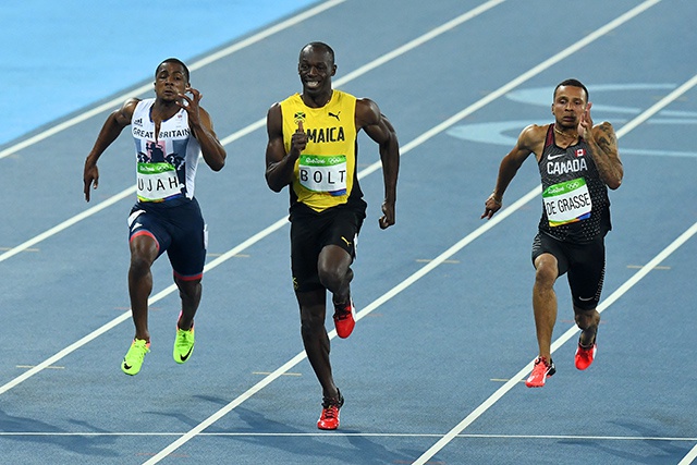 JO-2016 - Athlétisme: troisième or olympique pour Usain Bolt sur 100 m