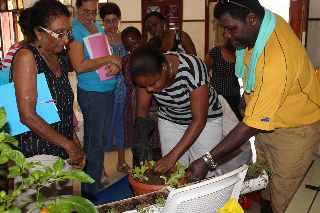 Locals in Seychelles learn how to set up own home gardens