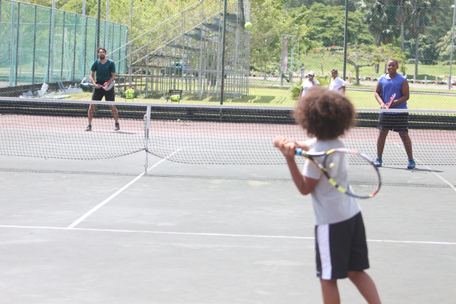 French tennis pro shares expertise with young aspiring players in Seychelles