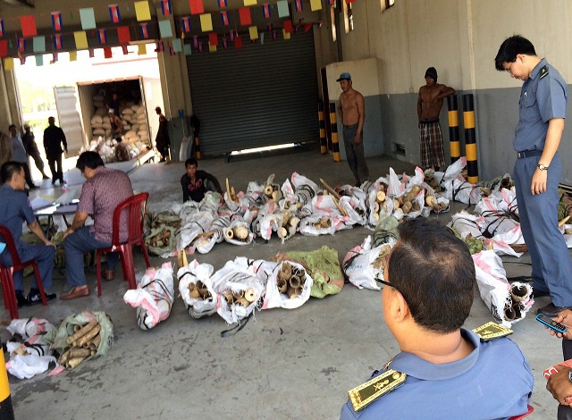 Cambodia seizes huge haul of ivory and animal parts