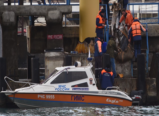 Parts of crashed Russian plane found in Black Sea