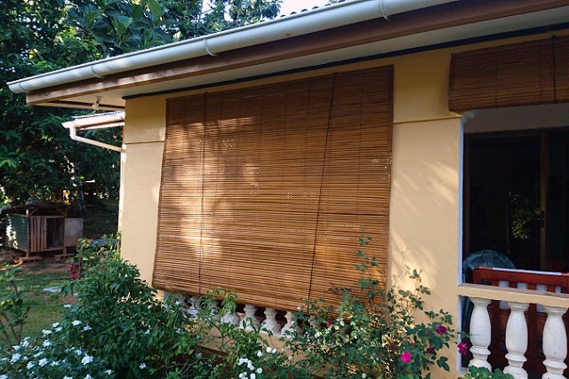 A dwindling art in Seychelles beloved by some homemakers: the raffia window