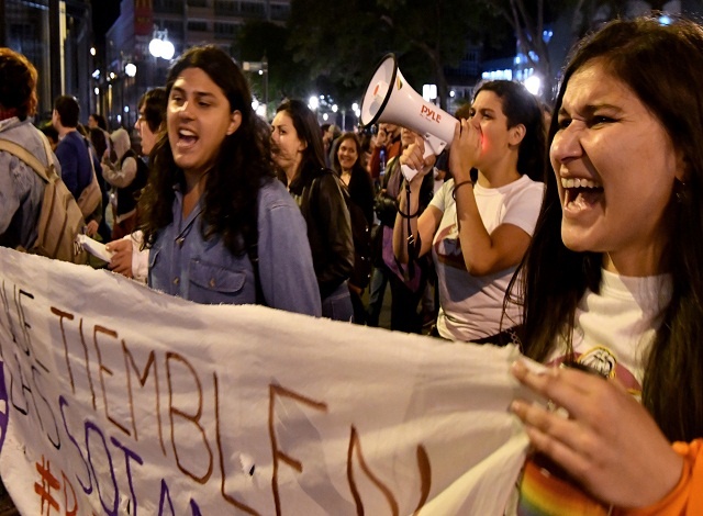 Tens of thousands march for equality on Women's Day