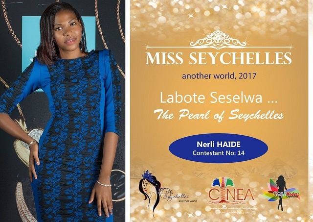 Miss Seychelles contestant Nerli Haide promoting cultural heritage through traditional dance