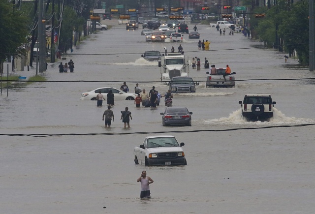 Houston floods spark chaos, much more rain to come