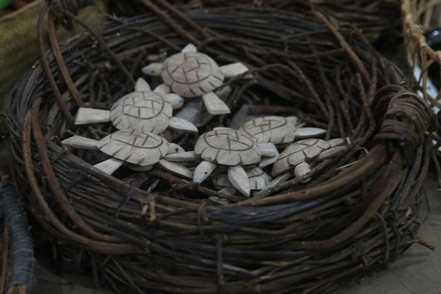 Craftsman in Seychelles turns invasive creepers into art