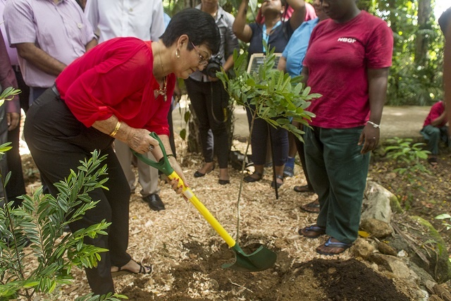 Inauguration du Jardin de la Diversité Indienne, un jardin qui soulignera les liens entre les Seychelles et l’Inde.