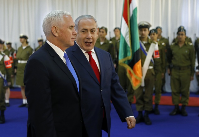 Pence set for warm Israeli welcome, Palestinian snub