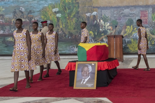 Ahead of funeral, Ghanaians bid farewell to Kofi Annan