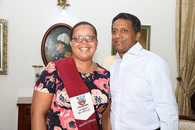 Seychellois teaching student earns high honours in university studies in Botswana