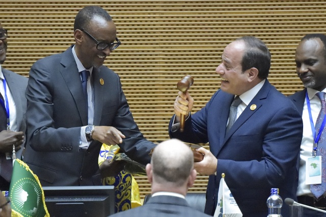 Kagame steps down, Egypt's Sisi takes helm at African Union