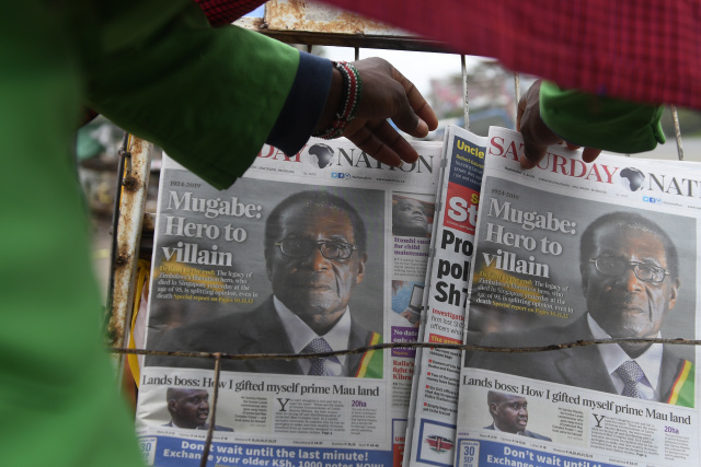 Zimbabweans cold-shoulder Mugabe national mourning