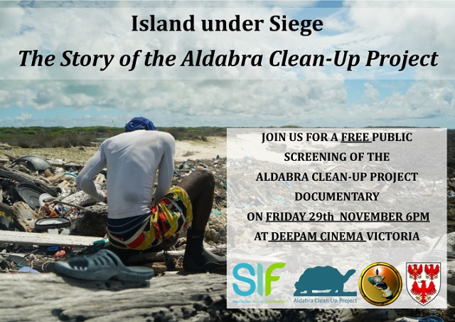 Free screening of massive Aldabra clean-up project taking place Friday in Seychelles' capital