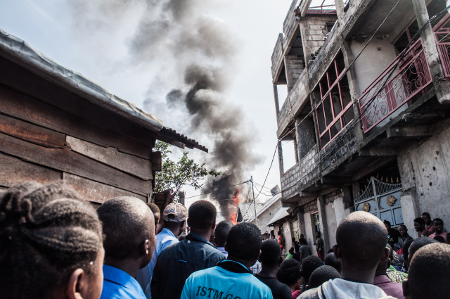 Angry residents burn town hall in DR Congo after deadly attack