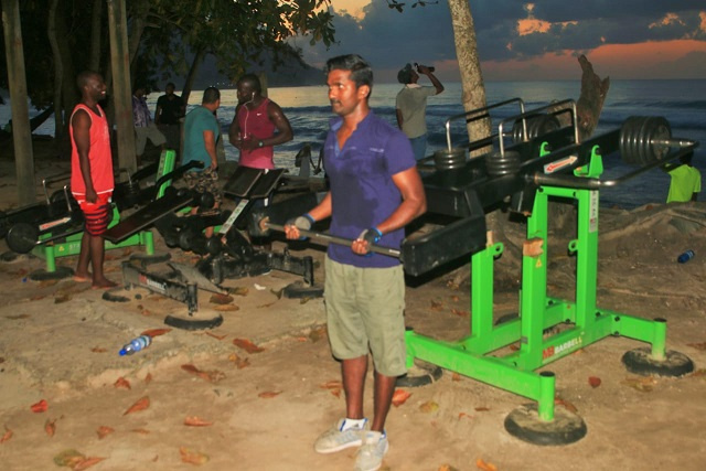 Seychelles’ first and only beachside outdoor gym a success with both visitors and locals