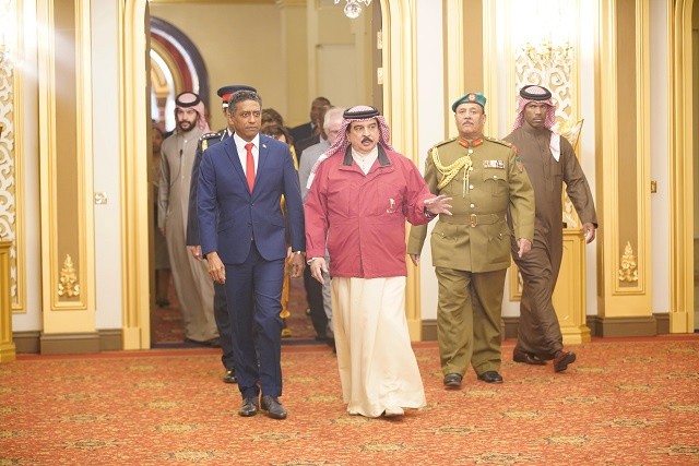 President of Seychelles makes first-ever state visit to Bahrain