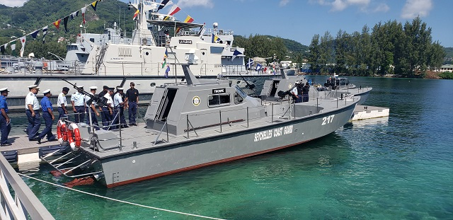 2 new patrol crafts from Sri Lanka officially join Seychelles' fleet