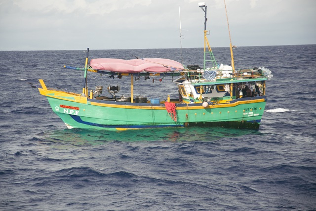 Sri Lankan-flagged boat intercepted in Seychelles' waters for illegal fishing