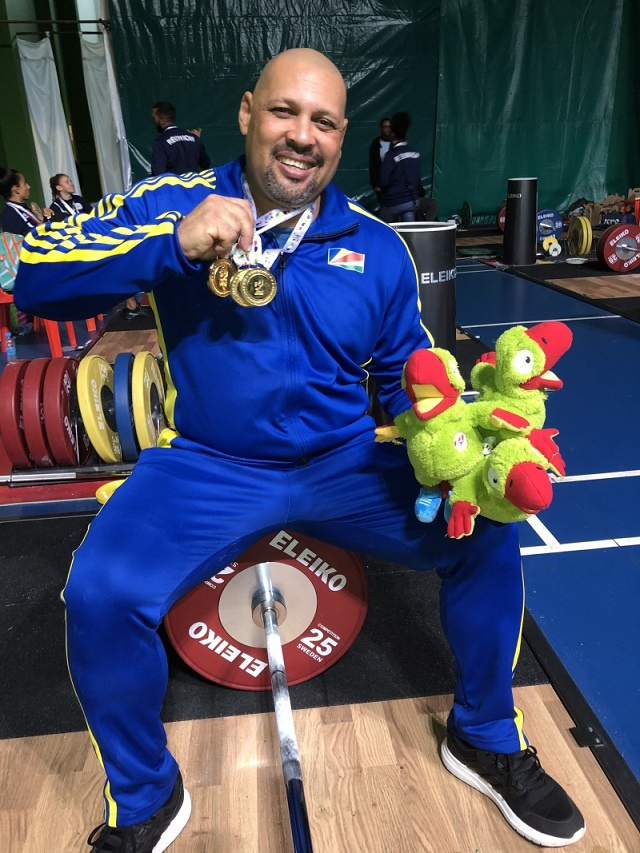 18-time gold medalist Steven Baccus, a top Seychellois athlete, retires from weightifting