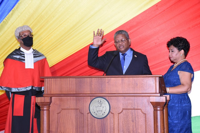 President Wavel Ramkalawan sworn in after sea-change election for Seychelles