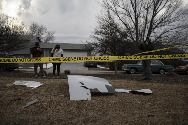 United plane suffers engine failure, scatters debris over US city