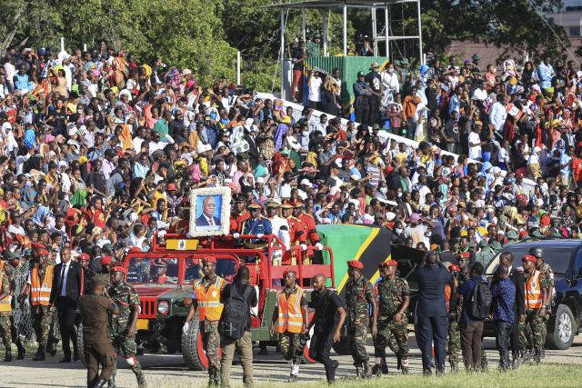 African leaders pay tribute to Magufuli at state funeral