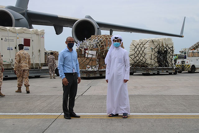 60-bed field hospital donated by Qatar arrives in Seychelles