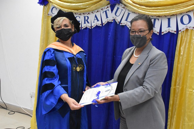 Seychellois nurse lauded for earning doctoral degree, a first for the nation