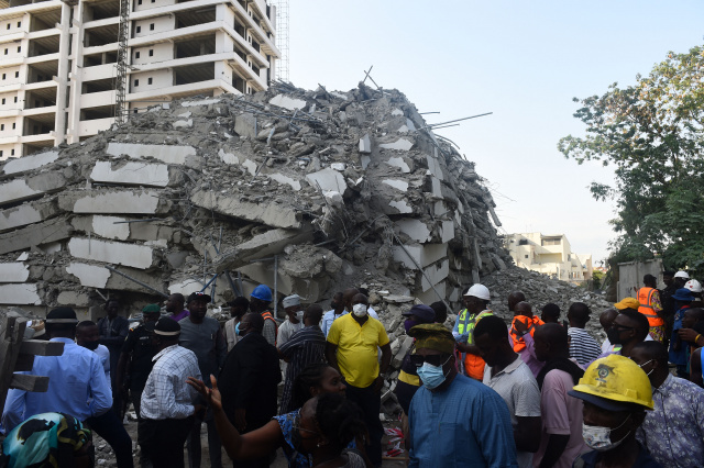 At least four dead, more trapped after Lagos high-rise collapse