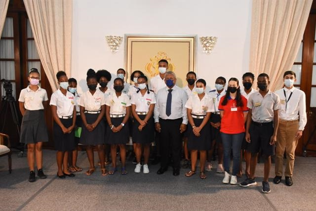 Seychellois students question President Ramkalawan on drug use, sexual abuse and education