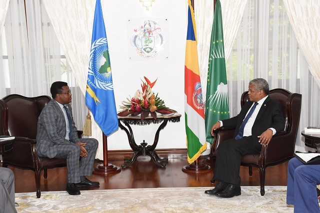 East African Standby Force director visits President of Seychelles