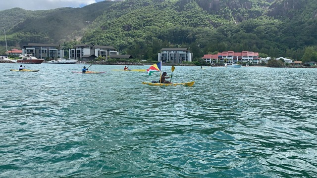 70-year-old rookie canoeist crosses Seychelles' seas with 'Courage and Purpose' for charity