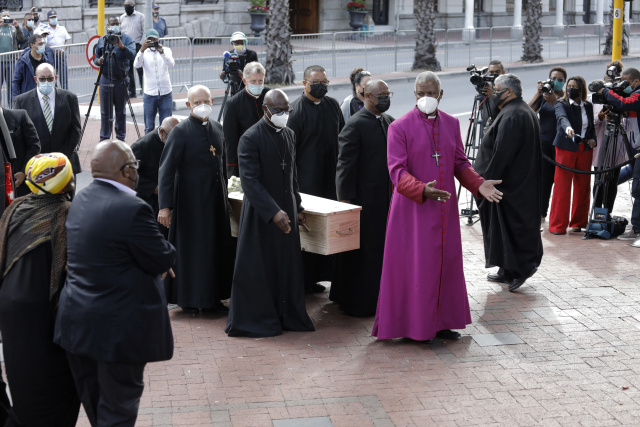 'Rainbow Nation' S.Africa bids goodbye to much-loved Tutu