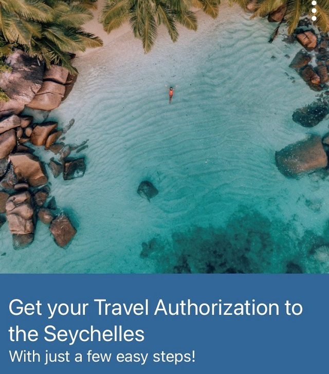 Autorisation de voyage en ligne gratuite pour les détenteurs du passeport des Seychelles à partir du 1er avril