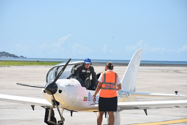 Flying the world solo: 16-year-old 'MackSolo' arrives in Seychelles