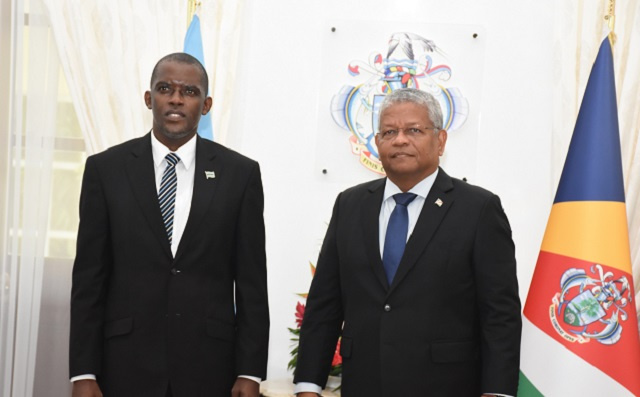 Botswana and Saudi diplomats meet with Seychelles’ President Wavel Ramkalawan