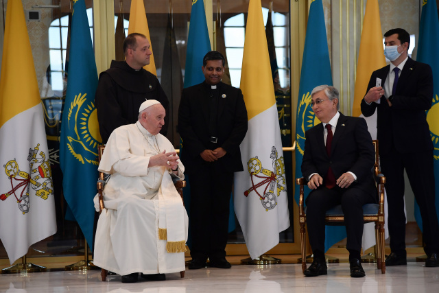 Pope urges end to 'senseless' Ukraine war during Kazakhstan visit